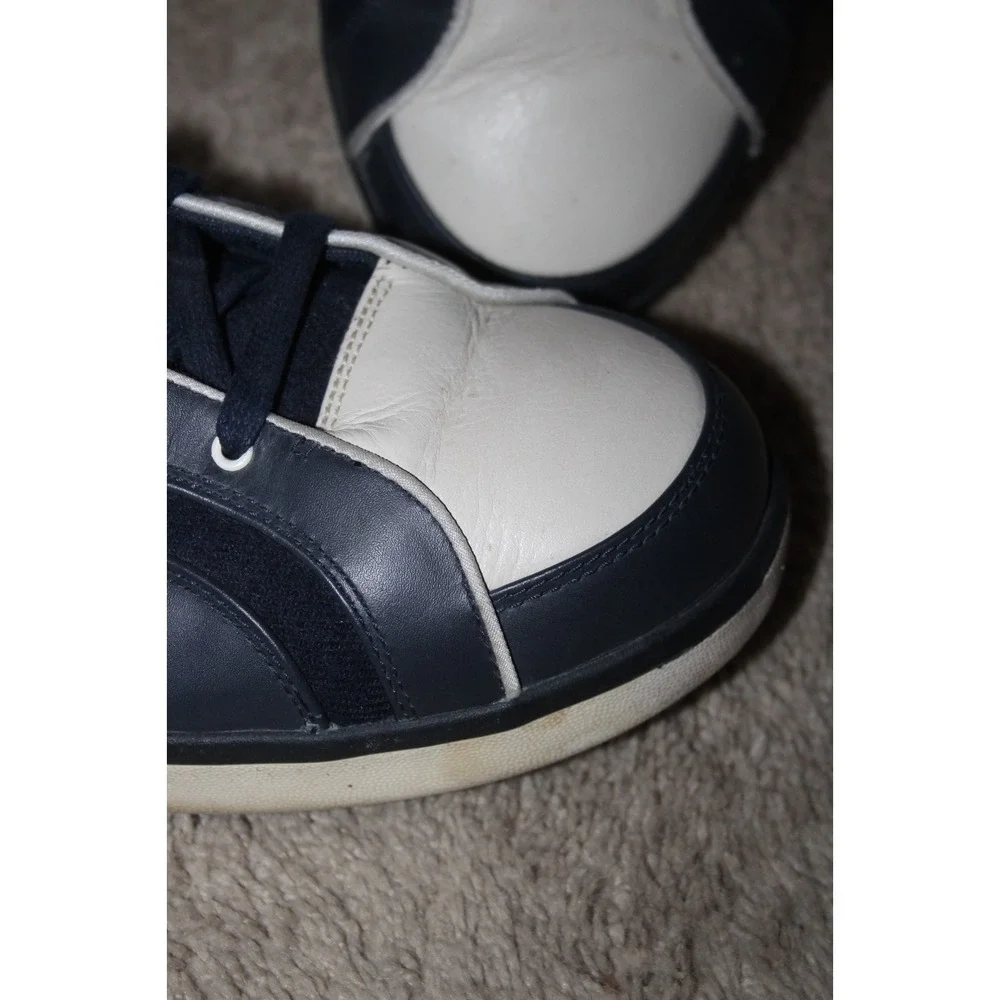 JORDAN 13 Navy Suede Cream Leather High Top Basketball Sneakers Mens
